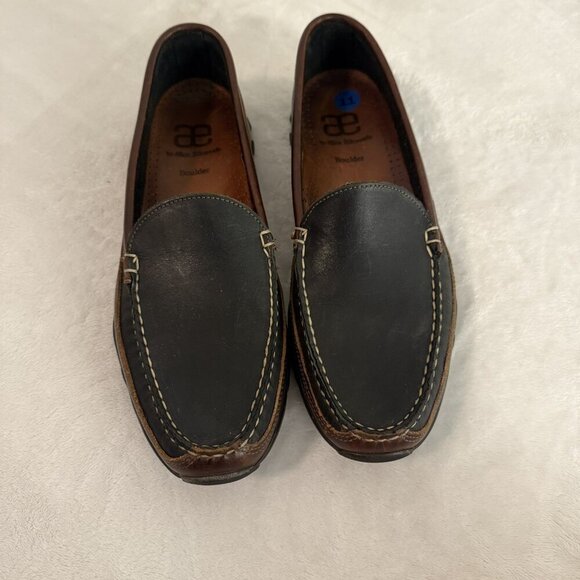 Allen Edmonds Boulder Venetian Driving Moccasin Loafer Black Brown Mens 11 - Picture 2 of 11
